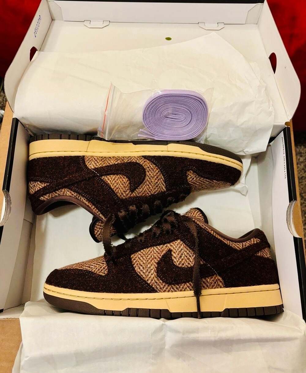 Nike Women's Dunk Low x Harris Tweed 'Sesame' (IO0052-200)